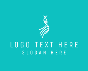 Medical Technology - Science DNA String logo design