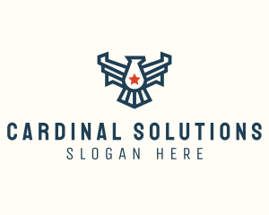 Cardinal - Patriotic Eagle Bird logo design