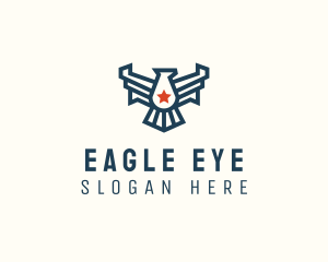 Patriotic Eagle Bird logo design