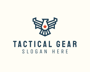 Tactical - Patriotic Eagle Bird logo design