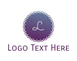 Purple Circle - Gradient Purple Circle logo design