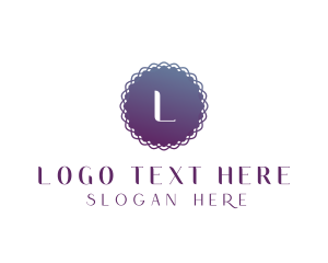 Orange And Purple - Gradient Purple Circle logo design