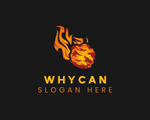 Hot - Abstract Blazing Flame logo design