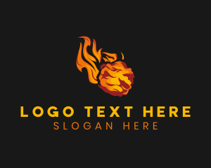 Ignite - Abstract Blazing Flame logo design
