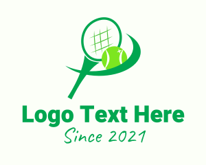 Tennis Racket - Tennis Racket Ball logo design