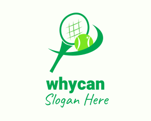 Tennis Racket Ball Logo