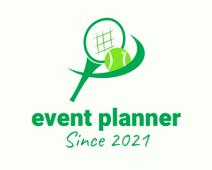 Tennis Racket Ball logo design