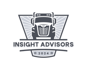 Logistics Trailer Truck Logo