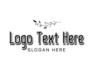 Blogger - Florist Flower Branch logo design