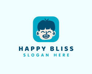 Happy Kid Boy logo design