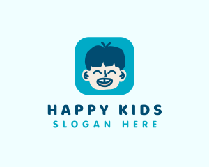 Happy Kid Boy logo design