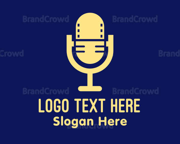 Podcast Video Microphone Logo