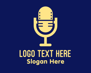 Podcast - Podcast Video Microphone logo design