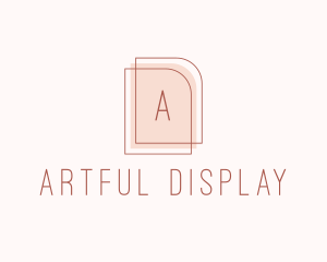 Nude Fashion Feminine Frame  logo design