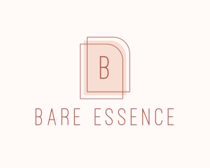 Nude Fashion Feminine Frame  logo design