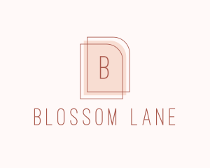 Nude Fashion Feminine Frame  logo design