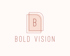 Nude Fashion Feminine Frame  logo design