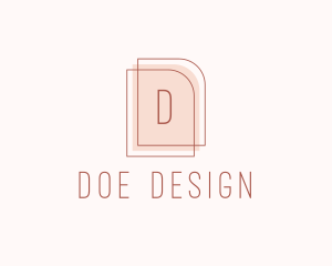 Nude Fashion Feminine Frame  logo design