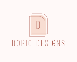 Nude Fashion Feminine Frame  logo design