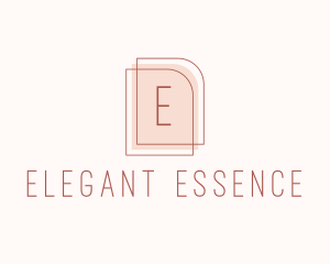 Nude Fashion Feminine Frame  logo design