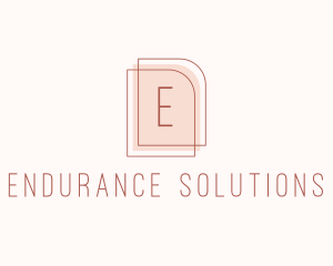 Nude Fashion Feminine Frame  logo design