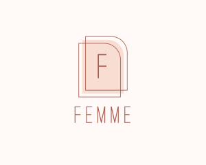 Nude Fashion Feminine Frame  logo design