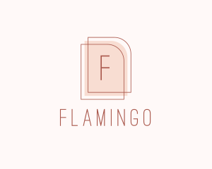 Nude Fashion Feminine Frame  logo design