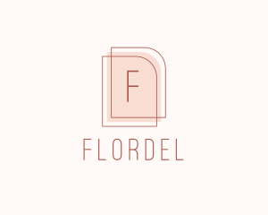 Nude Fashion Feminine Frame  logo design