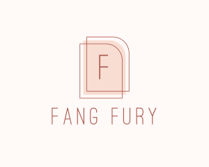 Nude Fashion Feminine Frame  logo design