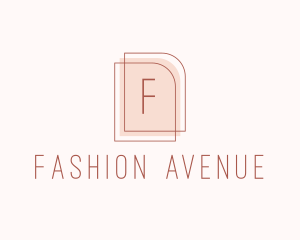 Nude Fashion Feminine Frame  logo design