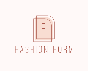 Nude Fashion Feminine Frame  logo design