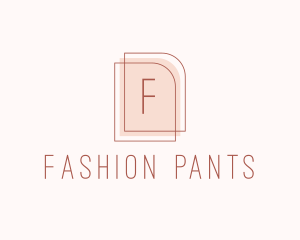 Nude Fashion Feminine Frame  logo design