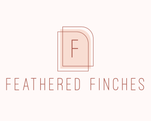 Nude Fashion Feminine Frame  logo design