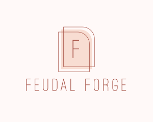 Nude Fashion Feminine Frame  logo design