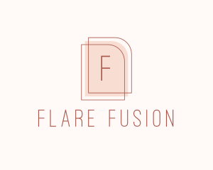 Nude Fashion Feminine Frame  logo design