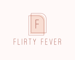 Nude Fashion Feminine Frame  logo design