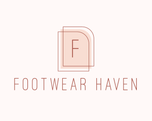 Nude Fashion Feminine Frame  logo design