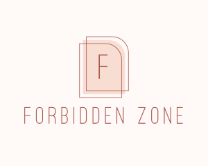 Nude Fashion Feminine Frame  logo design