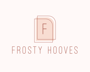 Nude Fashion Feminine Frame  logo design