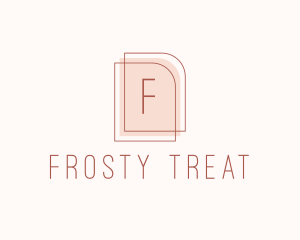 Nude Fashion Feminine Frame  logo design