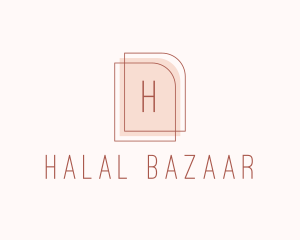 Nude Fashion Feminine Frame  logo design