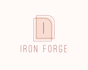 Nude Fashion Feminine Frame  logo design