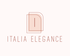 Nude Fashion Feminine Frame  logo design