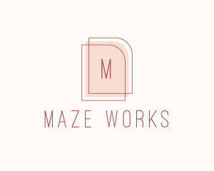 Nude Fashion Feminine Frame  logo design