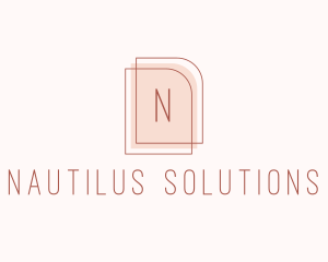 Nude Fashion Feminine Frame  logo design