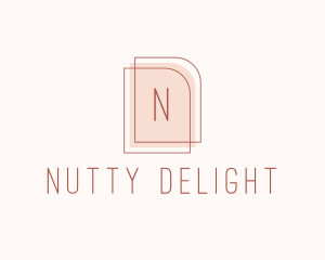 Nude Fashion Feminine Frame  logo design