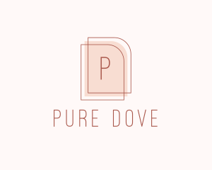 Nude Fashion Feminine Frame  logo design