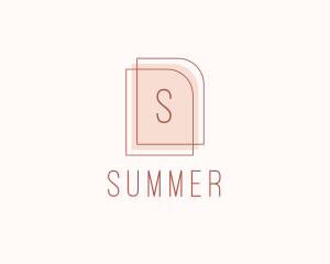 Nude Fashion Feminine Frame  logo design