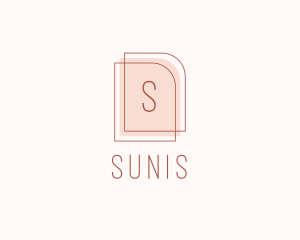 Nude Fashion Feminine Frame  logo design