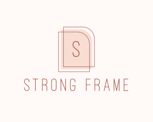 Nude Fashion Feminine Frame  logo design